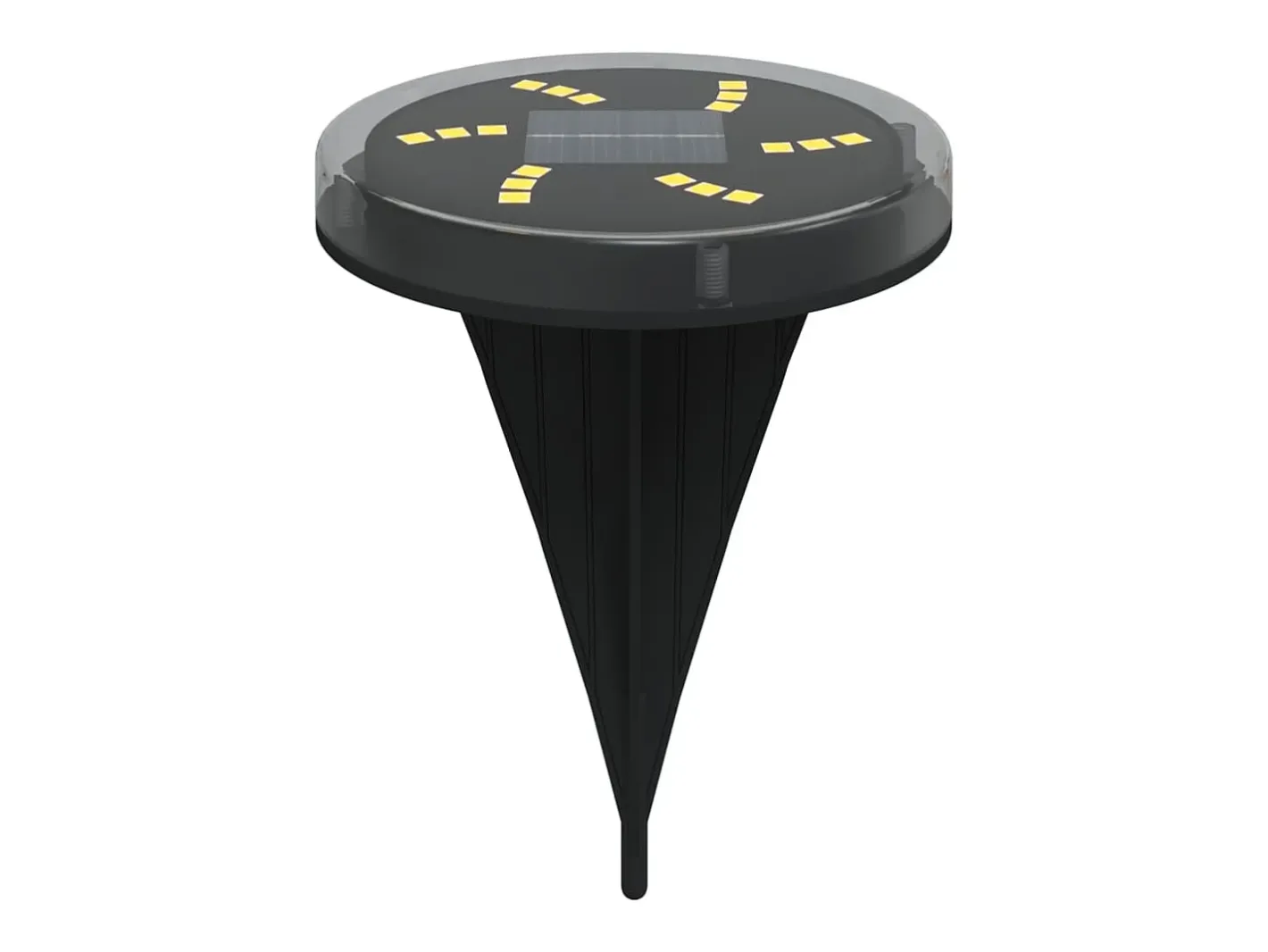 Luces solares suelo jardín con picos tierra blanco cálido 4 uds ES795530 Negro Clearance