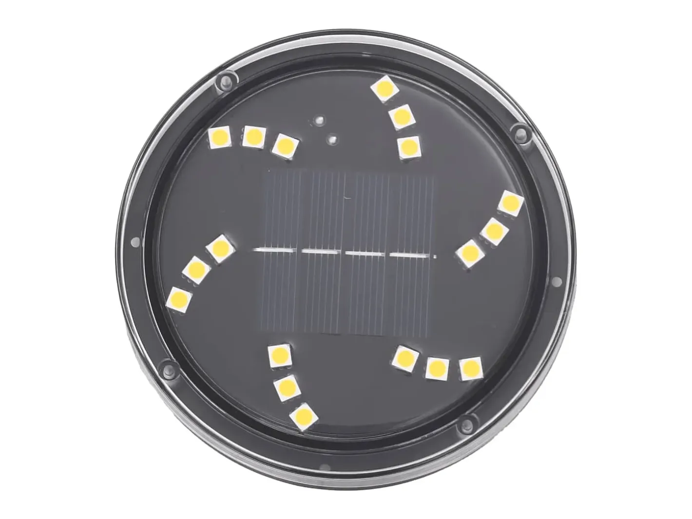 Luces solares suelo jardín con picos tierra blanco cálido 4 uds ES795530 Negro Clearance