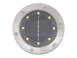 Iluminación Exterior-Luces solares suelo jardín con picos tierra blanco cálido 4 uds ES834530 Negro
