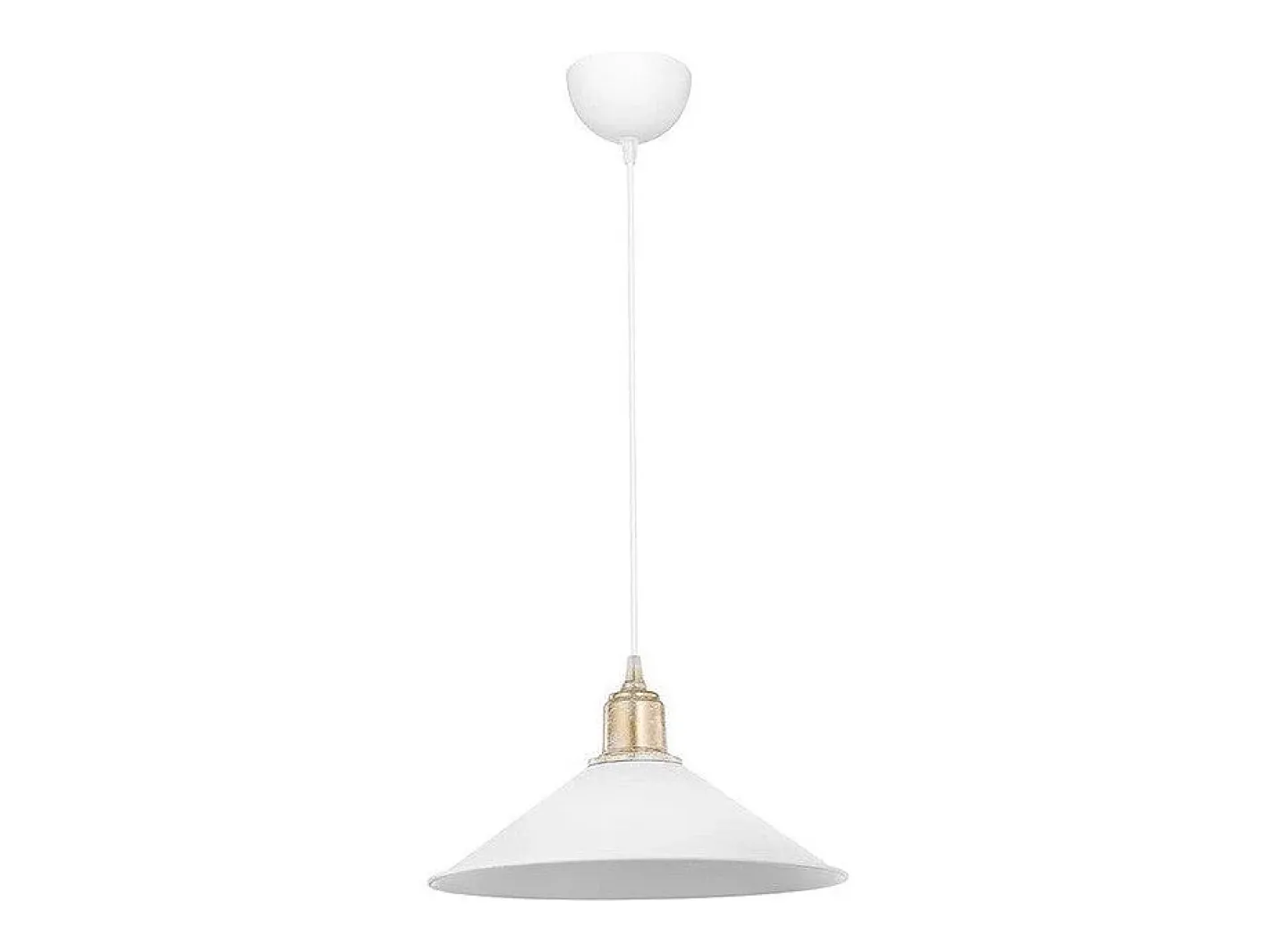 marque Luminaria Colgante Blanca E27 30x62 cm Portalámparas Blanco