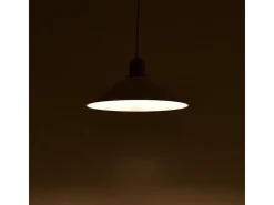 marque Luminaria Colgante Blanca E27 30x62 cm Portalámparas Blanco