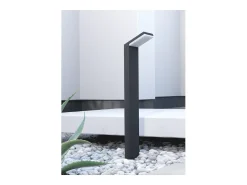 Iluminación Exterior-Luminaria LED moderna para exterior IP54, 9 W, 60 cm, color , CCT 2200 K/2700 K/3000 K, encendido/apagado Negro