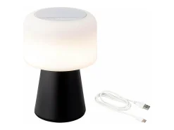 Lumineo Lámpara De Mesa-Lámpara LED Anaya Negro / Blanco