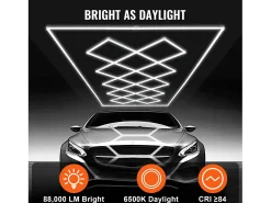 Hot Luz de Garage SucceBuy a LED 88 000 lm DIY Bright 14 Plafón Cuadrado para Auto Blanco
