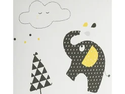 Sauthon Lámpara De Mesa-Luz infantil de algodón Gris