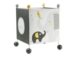 Sauthon Lámpara De Mesa-Luz infantil de algodón Gris
