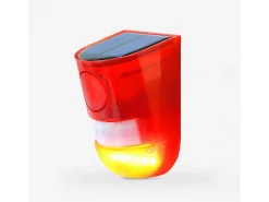 AHD Iluminación Exterior-Luz LED con sirena intermitente y sensor antirrobo de energía solar Detector Multicolor