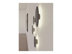 Mac Wall Corten - Aplique de pared LED de 15 W con interruptor CCT, 2700 K/3200 K/4000 K, aluminio, 360 grados - Beneito & Faure Marru00f3n New
