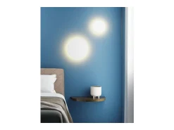 Aplique Para Pared-Mac Wall XL - Aplique LED de pared de 20 W con interruptor CCT, 2700K/3200K/4000K, aluminio, aplique de pared de 360 grados - Beneito & Faure Blanco