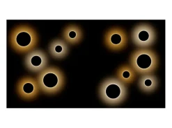 Mac Wall XL Corten - Aplique de pared LED de 20 W con interruptor CCT 2700K/3200K/4000K en aluminio, aplique de pared de 360 grados - Beneito & Faure Marru00f3n New