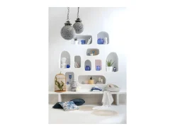 Sale J-Line Maceta de cemento de 24x20x17cm Blanco