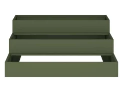 Macetero-Maceta para Jardín | Jardinera | Macetero oliva 90 x 90 x 35 cm Acero Verde