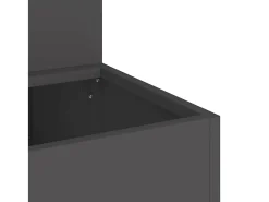 Outlet Maceta para Jardín | Jardinera | Macetero 100 x 60 x 45 cm Acero Negro