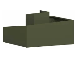 Macetero-Maceta para Jardín | Jardinera | Macetero oliva 80 x 80 x 50 cm Verde