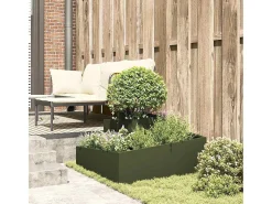 Macetero-Maceta para Jardín | Jardinera | Macetero oliva 80 x 80 x 50 cm Verde