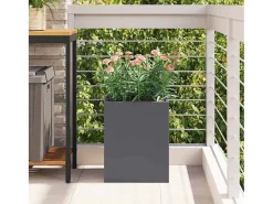 Maceta para Jardín | Jardinera | Macetero Antracita Acero laminado en frío Gris New