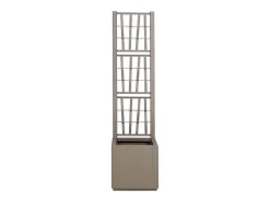 Macetero-Maceta para Jardín | Jardinera | Macetero 36 x 36 x 140 cm Polipropileno Gris