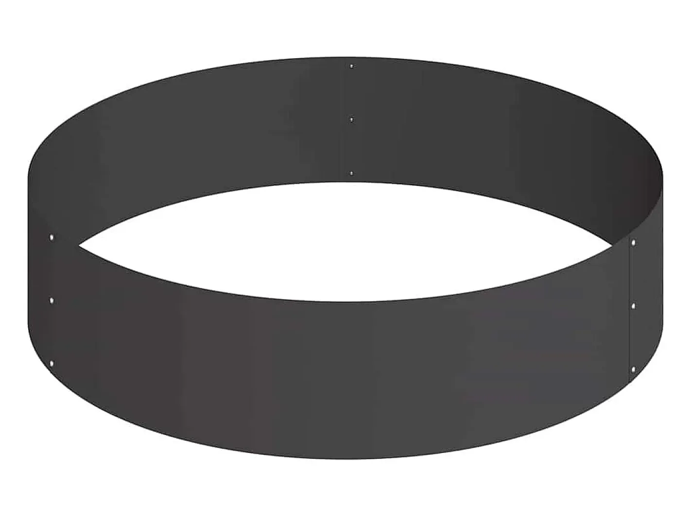Hot Maceta para Jardín | Jardinera | Macetero 90 x 90 x 20 cm Acero Negro