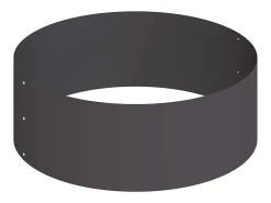 Hot Maceta para Jardín | Jardinera | Macetero 90 x 90 x 20 cm Acero Negro