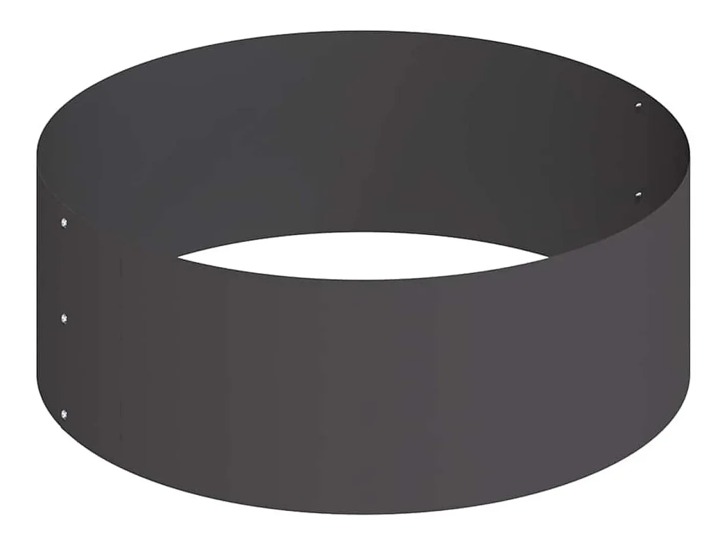 Hot Maceta para Jardín | Jardinera | Macetero 90 x 90 x 20 cm Acero Negro