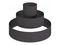Hot Maceta para Jardín | Jardinera | Macetero 90 x 90 x 20 cm Acero Negro