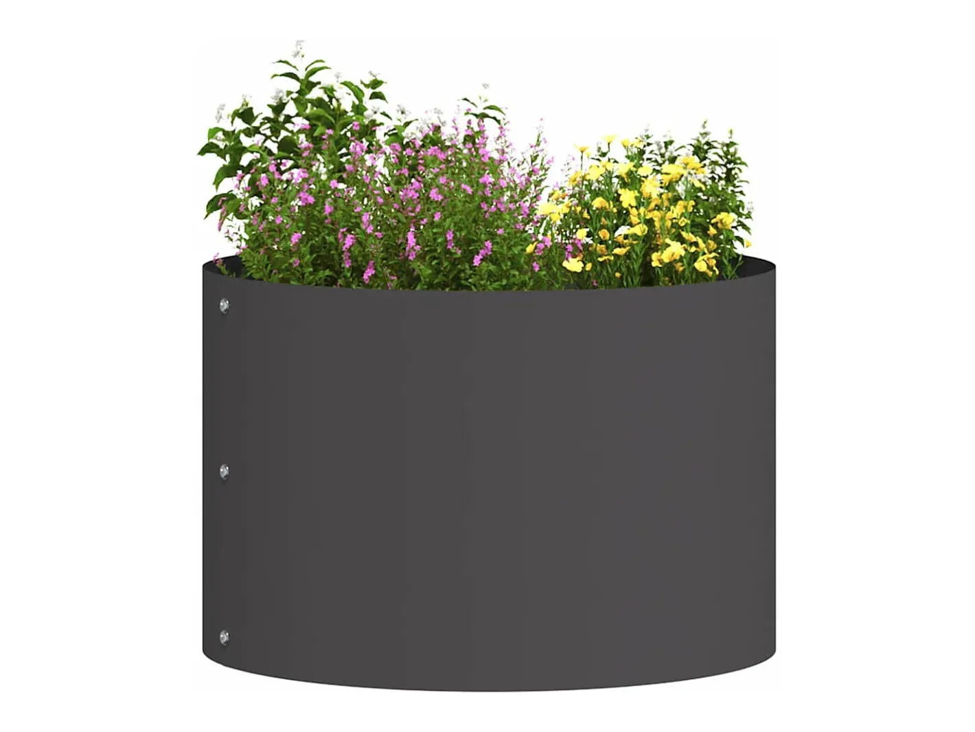 Macetero-Maceta para Jardín | Jardinera | Macetero 30 x 30 x 20 cm Acero Negro