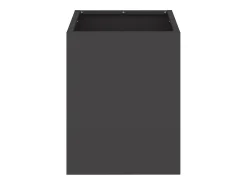 Hot Maceta para Jardín | Jardinera | Macetero 32 x 32 x 40 cm Acero laminado en frío Negro