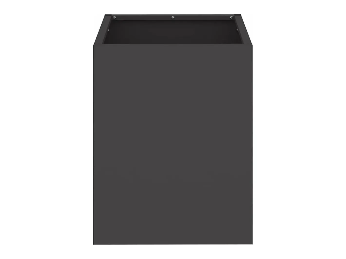 Hot Maceta para Jardín | Jardinera | Macetero 32 x 32 x 40 cm Acero laminado en frío Negro