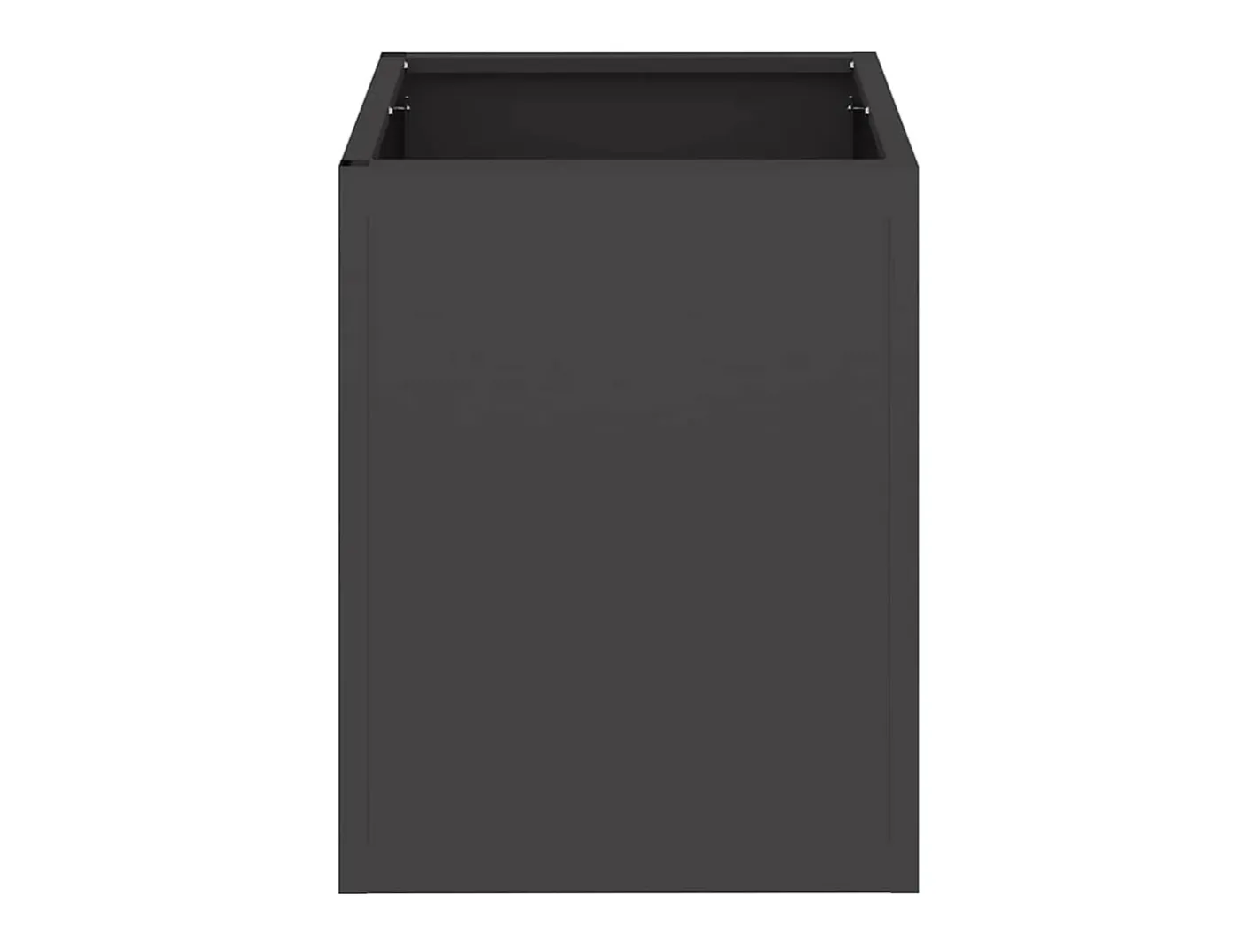 Hot Maceta para Jardín | Jardinera | Macetero 32 x 32 x 40 cm Acero laminado en frío Negro