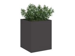 Hot Maceta para Jardín | Jardinera | Macetero 32 x 32 x 40 cm Acero laminado en frío Negro