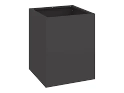 Hot Maceta para Jardín | Jardinera | Macetero 32 x 32 x 40 cm Acero laminado en frío Negro