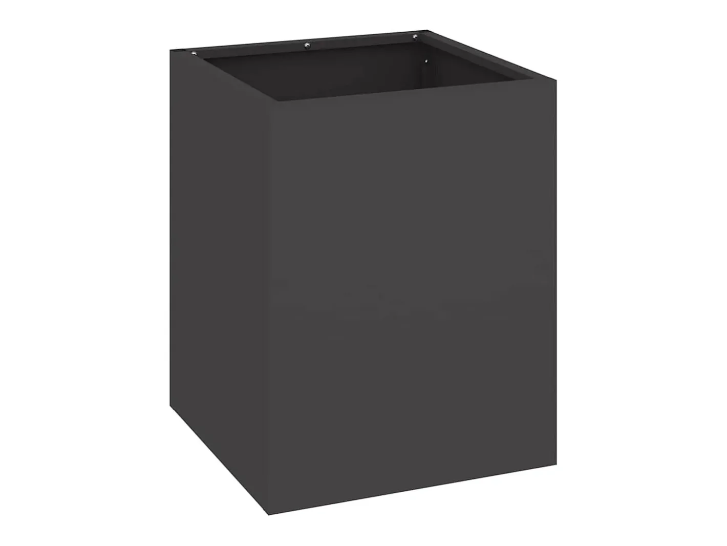 Hot Maceta para Jardín | Jardinera | Macetero 32 x 32 x 40 cm Acero laminado en frío Negro