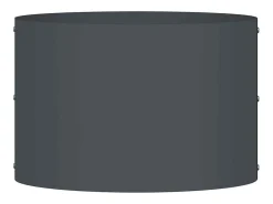Macetero-Maceta para Jardín | Jardinera | Macetero Antracita 30 x 30 x 20 cm Acero Gris