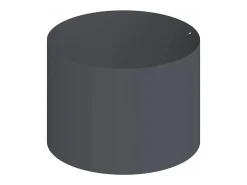 Macetero-Maceta para Jardín | Jardinera | Macetero Antracita 90 x 90 x 20 cm Acero Gris