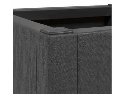 Discount Maceta para Jardín | Jardinera | Macetero Antracita 36 x 36 x 35 cm Polipropileno Gris