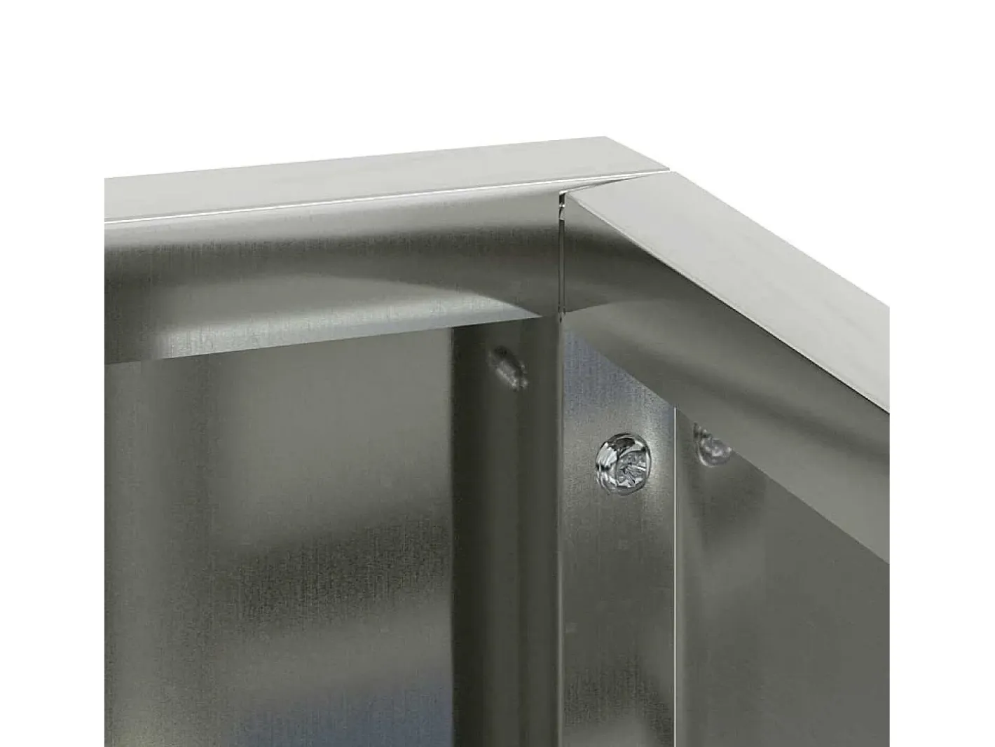 Macetero-Maceta para Jardín | Jardinera | Macetero 60 x 60 x 50 cm Acero galvanizado Plateado