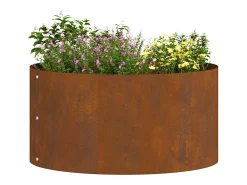 Macetero-Maceta para Jardín | Jardinera | Macetero Marrón 40 x 40 x 20 cm Acero oxidado Marru00f3n