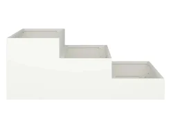 Maceta para Jardín | Jardinera | Macetero 90 x 90 x 35 cm Acero Blanco