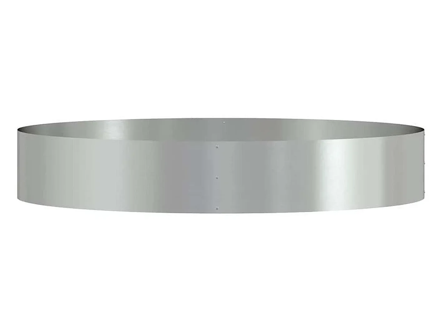 New Maceta para Jardín | Jardinera | Macetero 120 x 120 x 20 cm Acero galvanizado Plateado