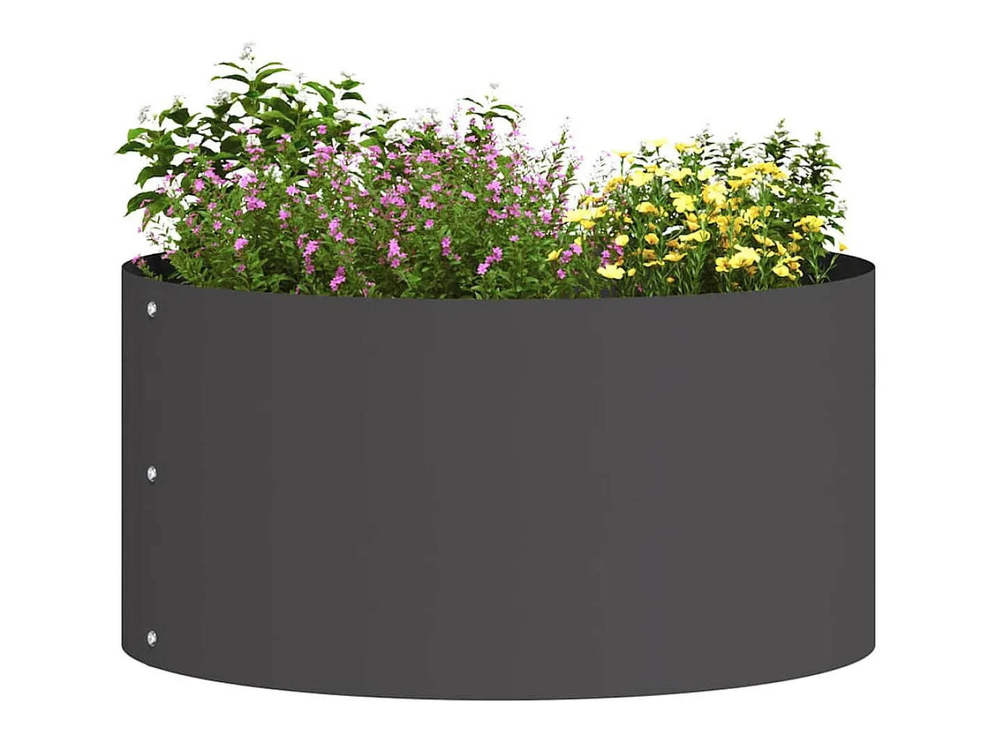 Maceta para Jardín | Jardinera | Macetero 40 x 40 x 20 cm Acero Negro Sale