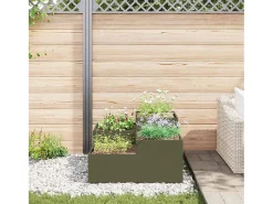 Maceta para Jardín | Jardinera | Macetero oliva 80 x 80 x 48 cm Acero Verde Online