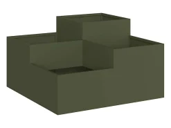 Maceta para Jardín | Jardinera | Macetero oliva 80 x 80 x 48 cm Acero Verde Online