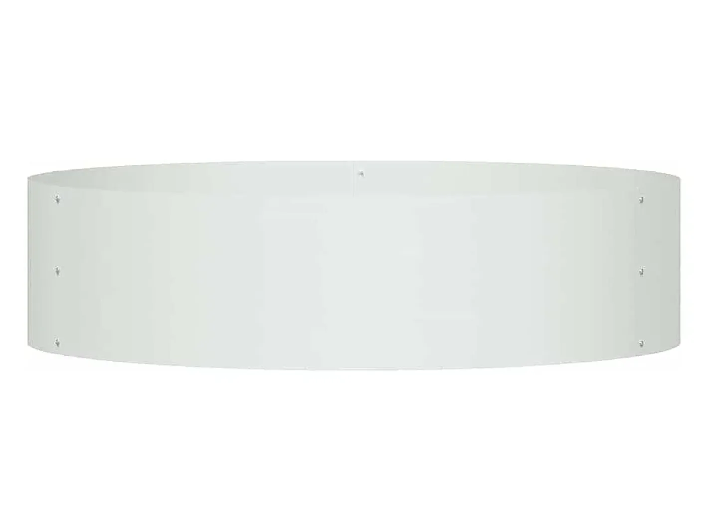 Maceta para Jardín | Jardinera | Macetero 80 x 80 x 20 cm Acero Blanco New