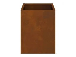 Maceta para Jardín | Jardinera | Macetero Marrón 32 x 32 x 40 cm Acero Envejecido Marru00f3n