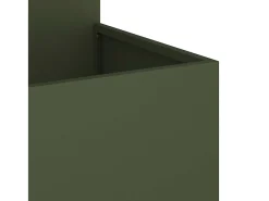 Macetero-Maceta para Jardín | Jardinera | Macetero oliva 80 x 80 x 60 cm Acero Verde