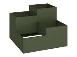 Macetero-Maceta para Jardín | Jardinera | Macetero oliva 80 x 80 x 60 cm Acero Verde