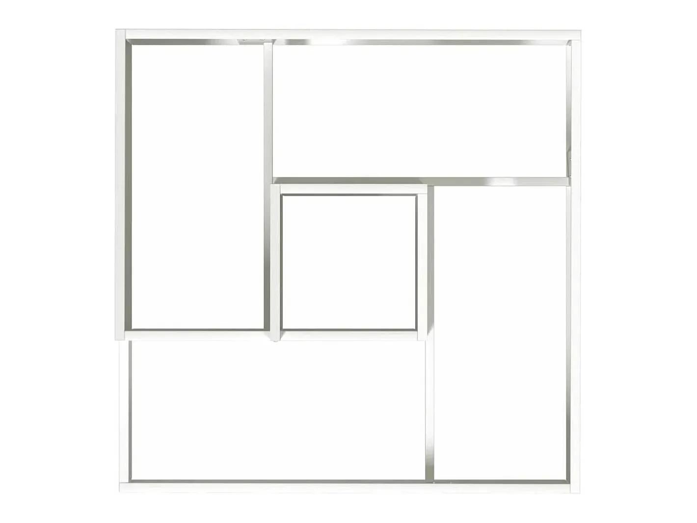 Best Maceta para Jardín | Jardinera | Macetero 60 x 60 x 50 cm Acero Blanco