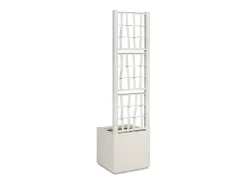 Best Maceta para Jardín | Jardinera | Macetero 36 x 36 x 140 cm Polipropileno Blanco