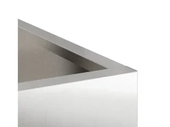 Maceta para Jardín | Jardinera | Macetero 50 x 32 x 40 cm Acero inoxidable Plateado Hot