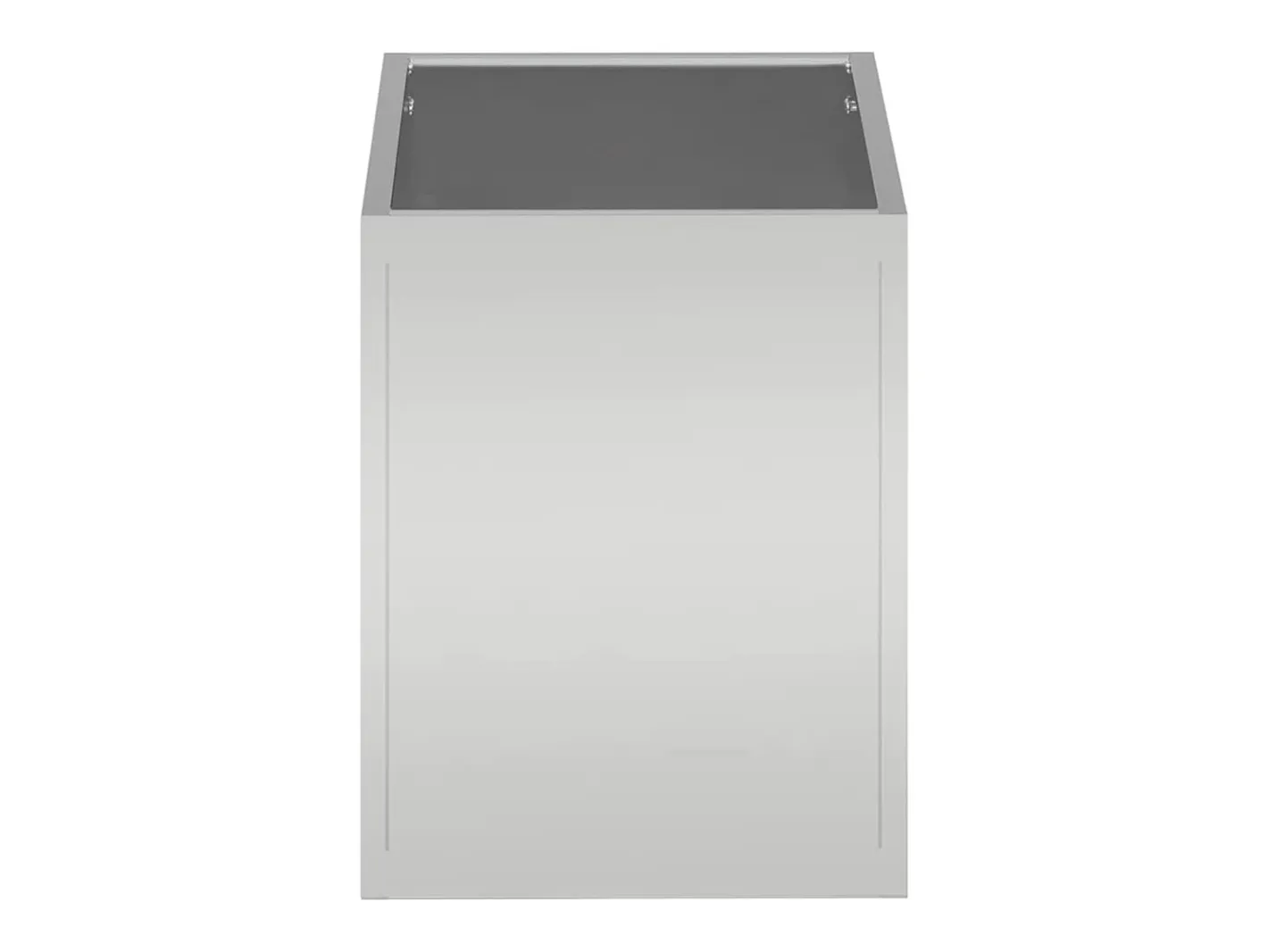 Macetero-Maceta para Jardín | Jardinera | Macetero 50 x 32 x 40 cm Acero galvanizado Plateado